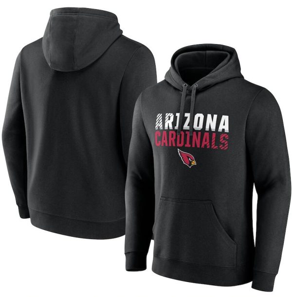 Arizona Cardinals Hoodie Fade Out Pullover - Black