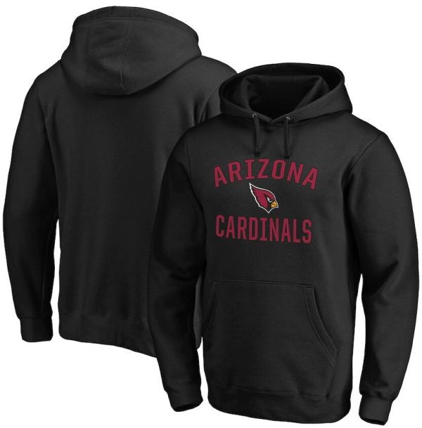 Arizona Cardinals Hoodie Victory Arch Pullover - Black