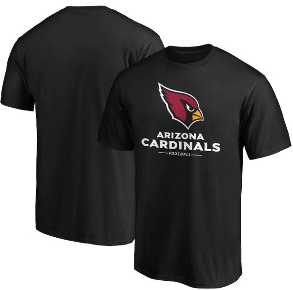 Arizona Cardinals T-Shirt Team Lockup Logo - Black